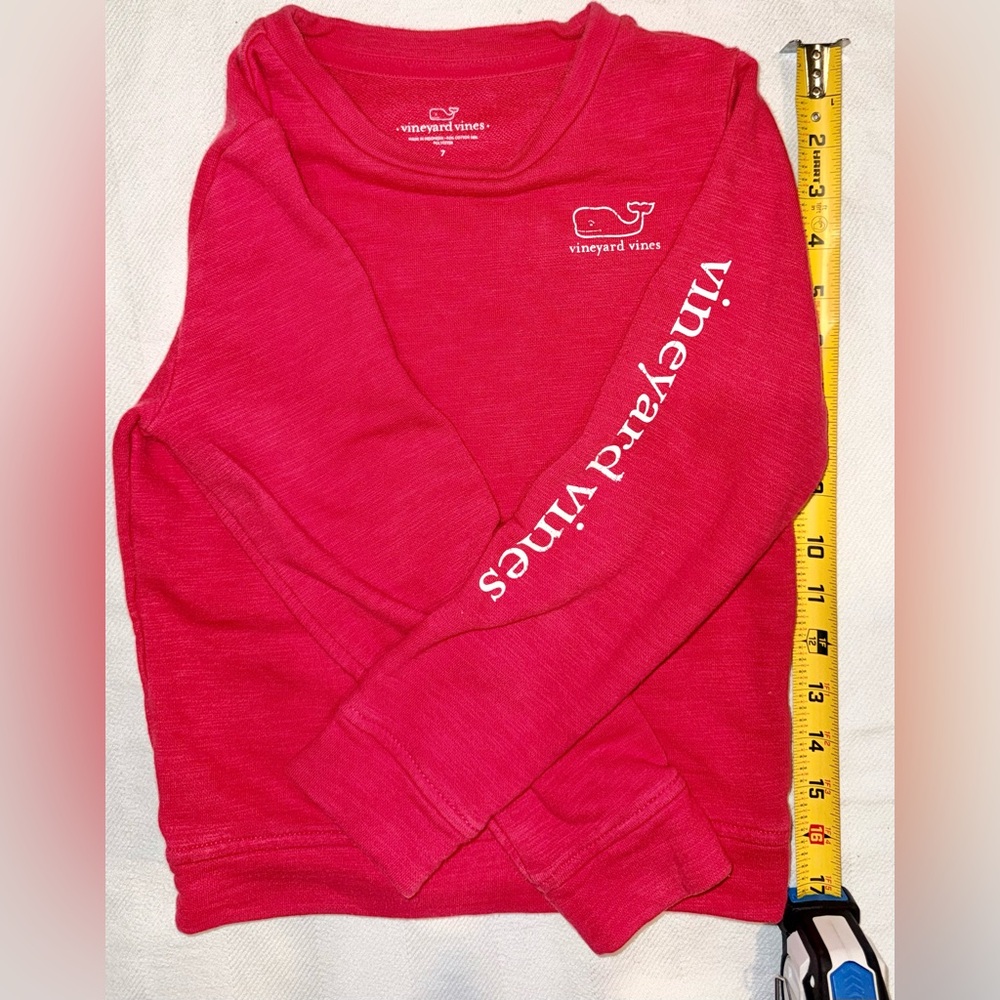 Vineyard Vines Kids Bright Pink Long Sleeve Tee